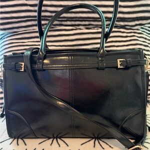 Elegant Black Leather Handbag